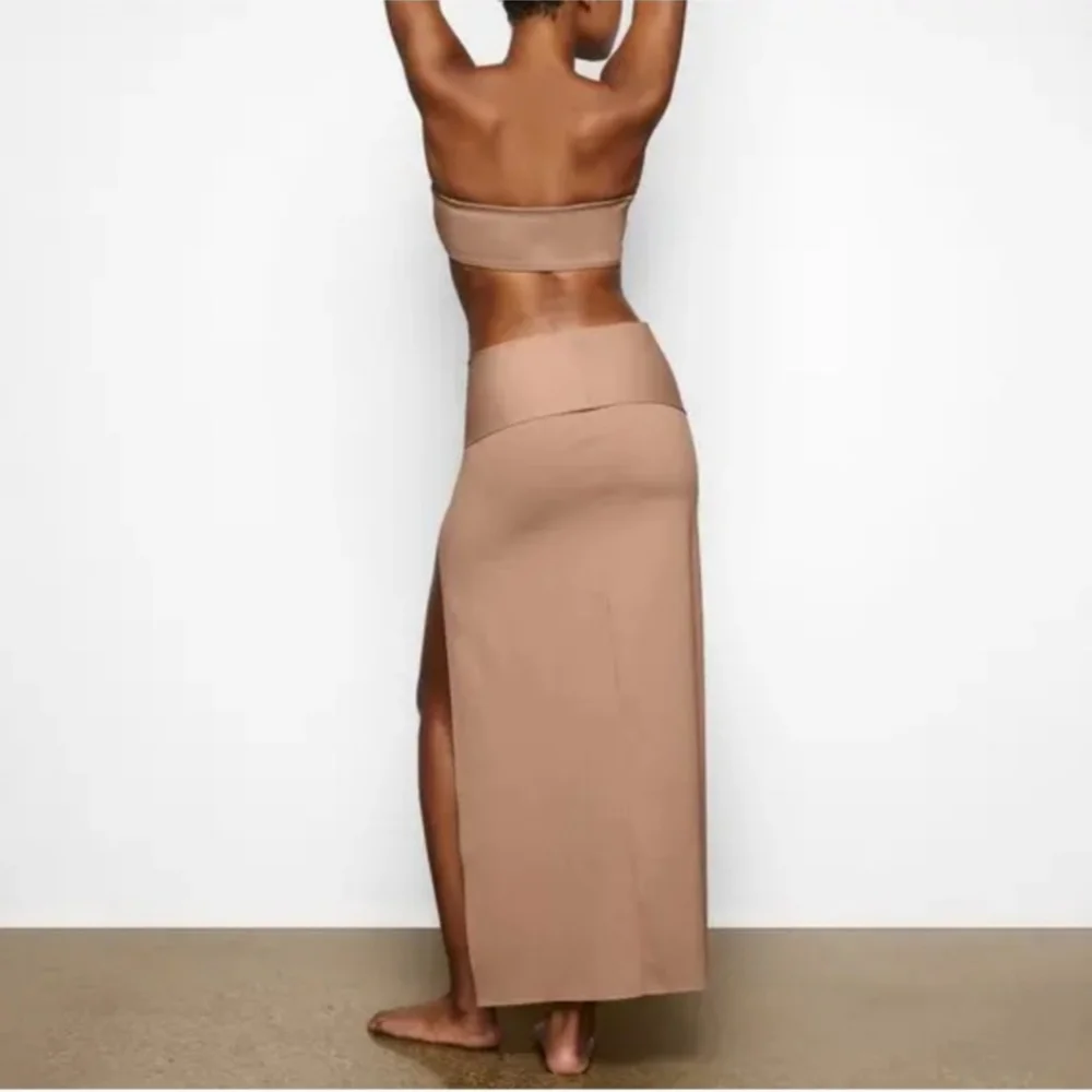 Skims 4X Swim Maxi Skirt‎ In Sienna
